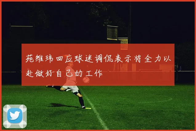 苑维玮回应球迷调侃表示将全力以赴做好自己的工作