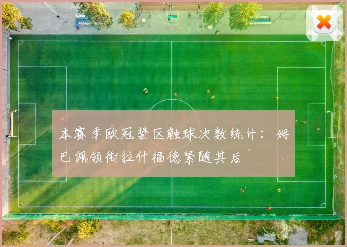 本赛季欧冠禁区触球次数统计：姆巴佩领衔拉什福德紧随其后